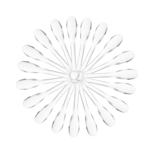 MUSISALY 50個メイク用スパチュラ スキンケア用スプーン フェイスクリーム ローション アイクリーム 塗ツール 再利用可能なコスメスパチュラ 軽量 携帯便利