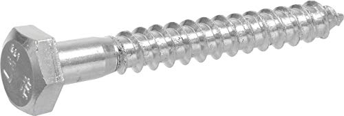 Hillman 1/4 in. x 1-1/2 in. L Hex Zinc-Plated Steel Lag Screw 100 pk