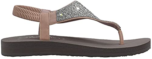 Image of Skechers Women's Meditation Rock Crown Flat Sandal Light Pink 8 M US