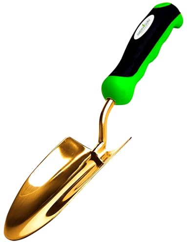 Image of Garden Guru Super Strong Titanium Garden Trowel Hand Shovel - Rust Resistant - Ergonomic Handle - Perfect Tool for Gardening, Weeding, Transplanting and Digging in Garden Beds