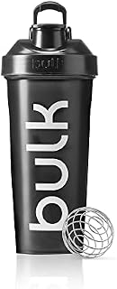 Bulk XL Iconic Shaker Bottle, Gunmetal Black, 1 Litre