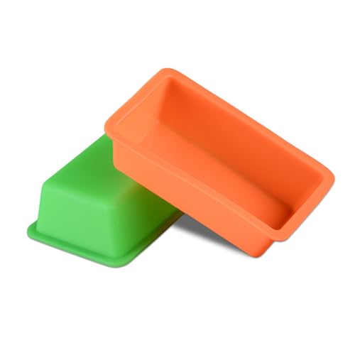 FUNOMOCYA Rectangular Nonstick Silicone Toast Mold Food-grade Baking for Bread Cakes and Desserts Microwave Safe Random Color Easy to and Reusable