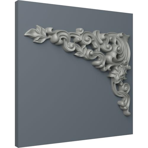 Onlay Kinsley Gauche et Droite Ornement Mural Apprêté 29x39 - 6