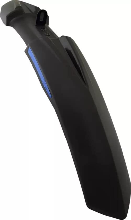 Image of ABC Bicycle Front & Rear Mudguard with Reflective Tape and Iron Fitting + 1 Cycle Waterproof Rechargeable Black Headlight (Blue)