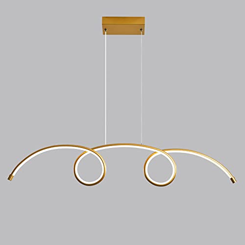 Lustre LED alu 30W 6000K pour illuminer votre salon contemporain et sublimer la cuisine
