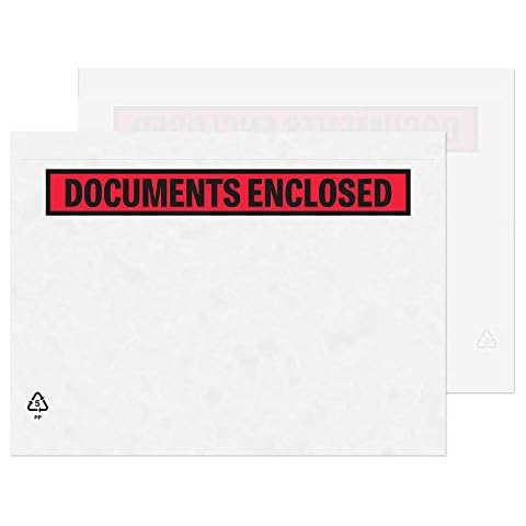 1000 A5 / C5 Printed Document Enclosed Envelope Wallet Cover