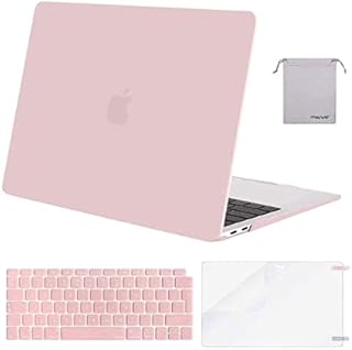 MOSISO Compatible with MacBook Air 13 inch Case 2022 2021 2020 2019 2018 M1 A2337 A2179 A1932 Retina Touch ID, Plastic Hard Shell &Keyboard Cover &Screen Protector &Storage Bag, Crystal Clear