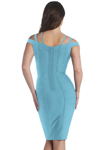 Image of Hybrid & Company Women's Elegant Bandage Dress | Stretch fabric, flattering bodycon fit, elegant silhouette, suitable for cocktail parties, events, and special occasions