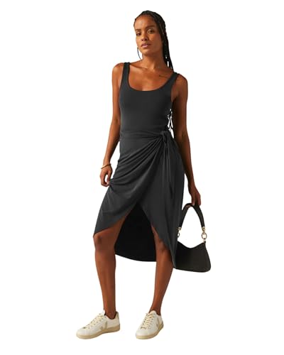 Beyond Yoga Women's Intrigue Midi Dress Black X-Small at Amazon Women's  Clothing store