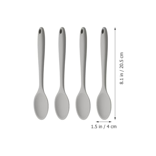 Cuillères de service en silicone anti-rayures pour grands bols de ramen
