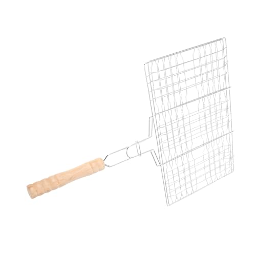 Mipcase Large Grilling Utensils for Fish Meat and Vegetables Bbq Accessories for Camping and Picnics with Reinforced Grip and Easy Clean Design