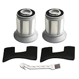 Filter Kit for Bissell Zing Canister Vacuum 2156A 2156W 1665 16652, Replaces Parts 1613056 1613055, Includes Foam Filters Mesh Covers and Cleaning Brush