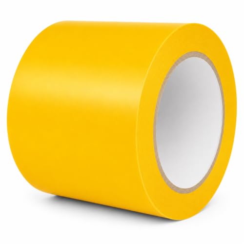 Image of GGR Supplies CVT-536 Yellow Vinyl Floor Marking Tape, 4 x 36 Yards
