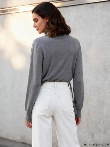 Image of SANGTREE Women's Turtleneck Sweaters Long Sleeve Pullover Tops | Breathable Lightweight Fabric| Fall Winter Fashion Outfits| Perfect for Daily,Office,Vacations,Holiday,Family Gatherings Etc.