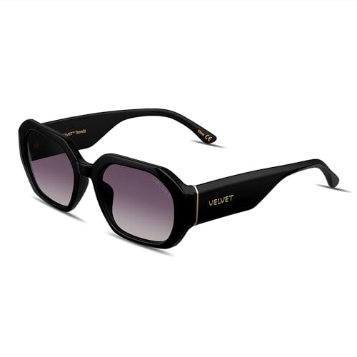 Velvet Eyewear Womens Sunglass Style Nina in Black- 100% UV Protection - Designed for Women - Designed in the USA, Medium3