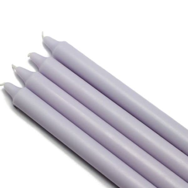 CEZ-095-12 10 in. Straight Taper Candles Lavender - 144 Piece
