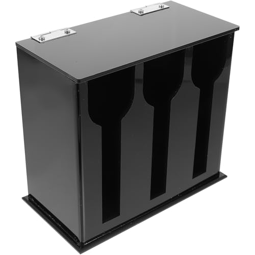 Angoily Soporte para Cucharas Acrílico sin Perforación Organizador de Utensilios de Cocina con Tres Compartimentos Práctico y Estable para Almacenamiento y Descanso de Cubiertos Hogar y