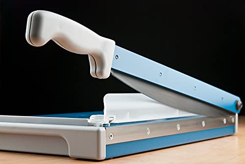 Dahle - 00533-21261 533 Professional Guillotine Trimmer, 13-3/8" Cut Length, 15 Sheet Capacity, Self-Sharpening, Manual Clamp, German Engineered Cutter #TOP7