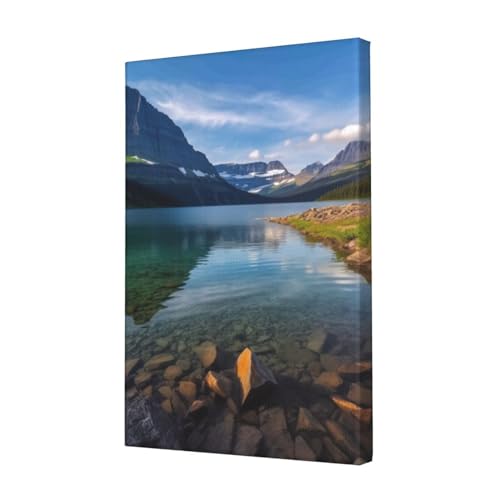 Affiche Glacier parc national toile 30x45cm pour decoration salon