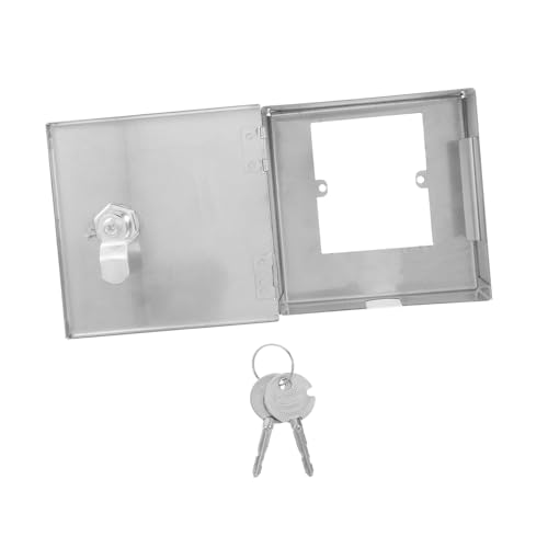 SOLUSTRE Scatola Elettrica Per Esterni Resistente Alle Intemperie Con Serratura E Chiavi in ​​acciaio Inossidabile