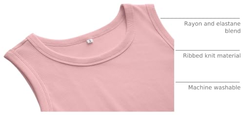 Image of ANRABESS Womens Sleeveless High Neck Tank Tops Fashion Summer Casual Basic Slim Fit Ribbed Racerback Top Shirt Clothes
