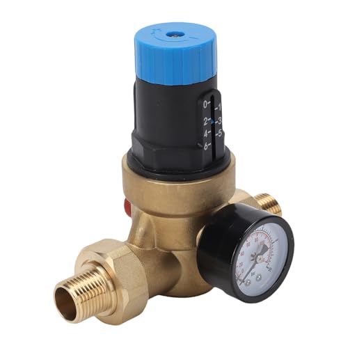 Válvula reductora de presión de agua ajustable DN15 de latón 1/2 pulgada 0-6 Kg 3