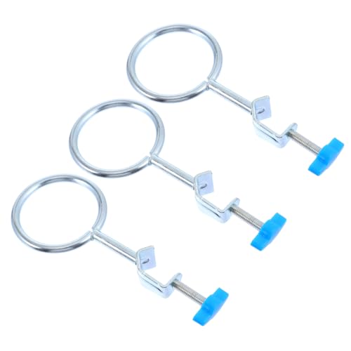Alipis Iron Ring Accessory Set Pcs Support Retort Ring Holders Lab Equipment for Long Use Random