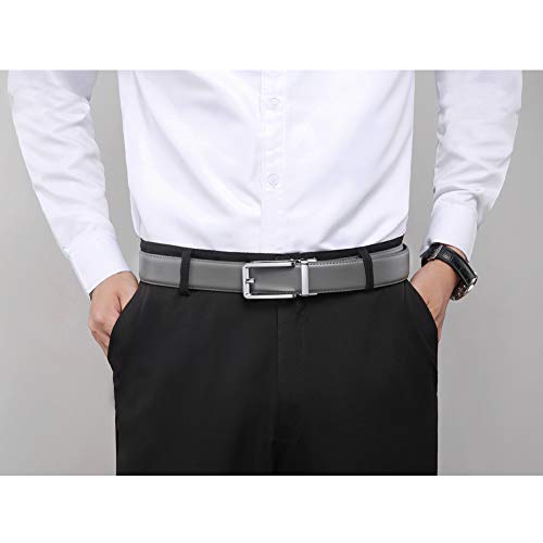 Image of Men's Ratchet Comfort Click Belt -1 3 /8 Leather Dress Belt