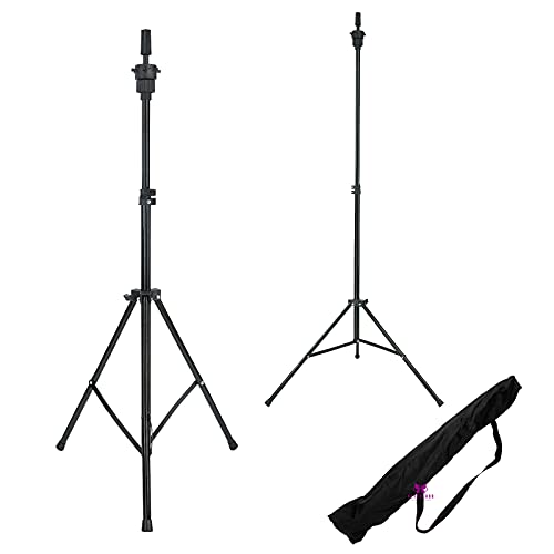 Neverland Beauty Support de tête de mannequin en aluminium pour coiffer la tête de coiffure Hauteur réglable avec sac de transport Cover