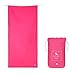 Microfiber Towel - Travel & Outdoors (Pink - Large 63x31") - ultra absorbent travel & backpacking accessory