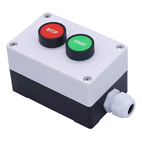 Bouton poussoir marche arrêt momentané AC 660V 10A interrupteur double couleur