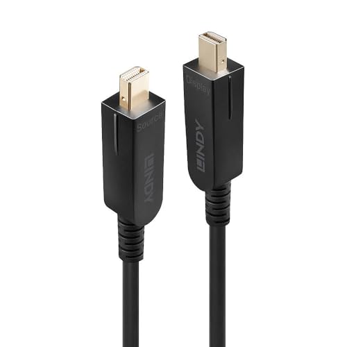 Câble DisplayPort 10m Lindy 38480 Mini DisplayPort Noir haute performance