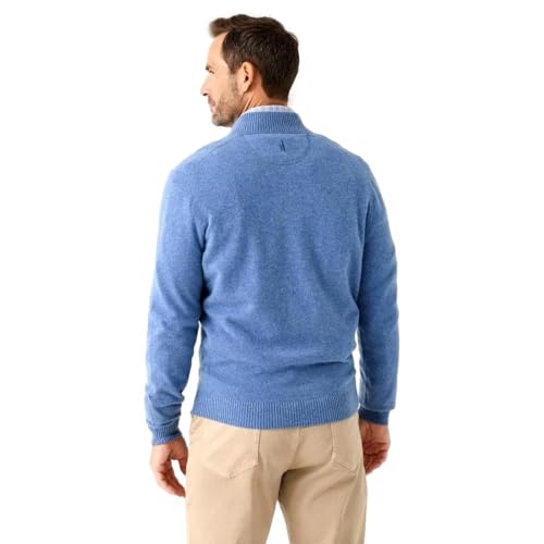 johnnie-O Men's Mayfair Quarter-Zip Sweater, Laguna Blue