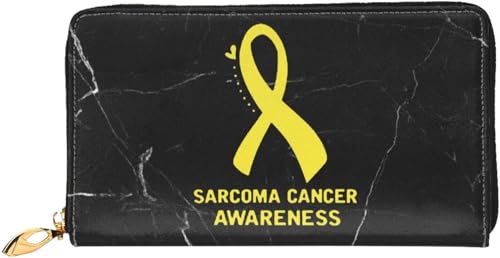 Sarcoma Cancer Awareness Wallet Card Bag