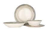 By Bone Juegos de vajilla (Medium) - Spazio - 24 piezas - 6 Personas - Porcelana