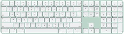 Image of Apple Magic Keyboard with Touch ID and Numeric Keypad for Mac Models with Apple Silicon (US English) Green (Renewed)