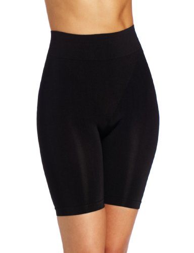 Heavenly Shapewear Women's Seamless Long Leg Slimmer, Black, Medium