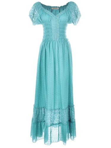 Robe de jeune fille paysanne style bohème pour festivals d'été