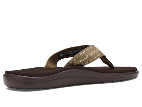 Image of Teva Men's Voya Flip-Flop, Road Race Breen, 14