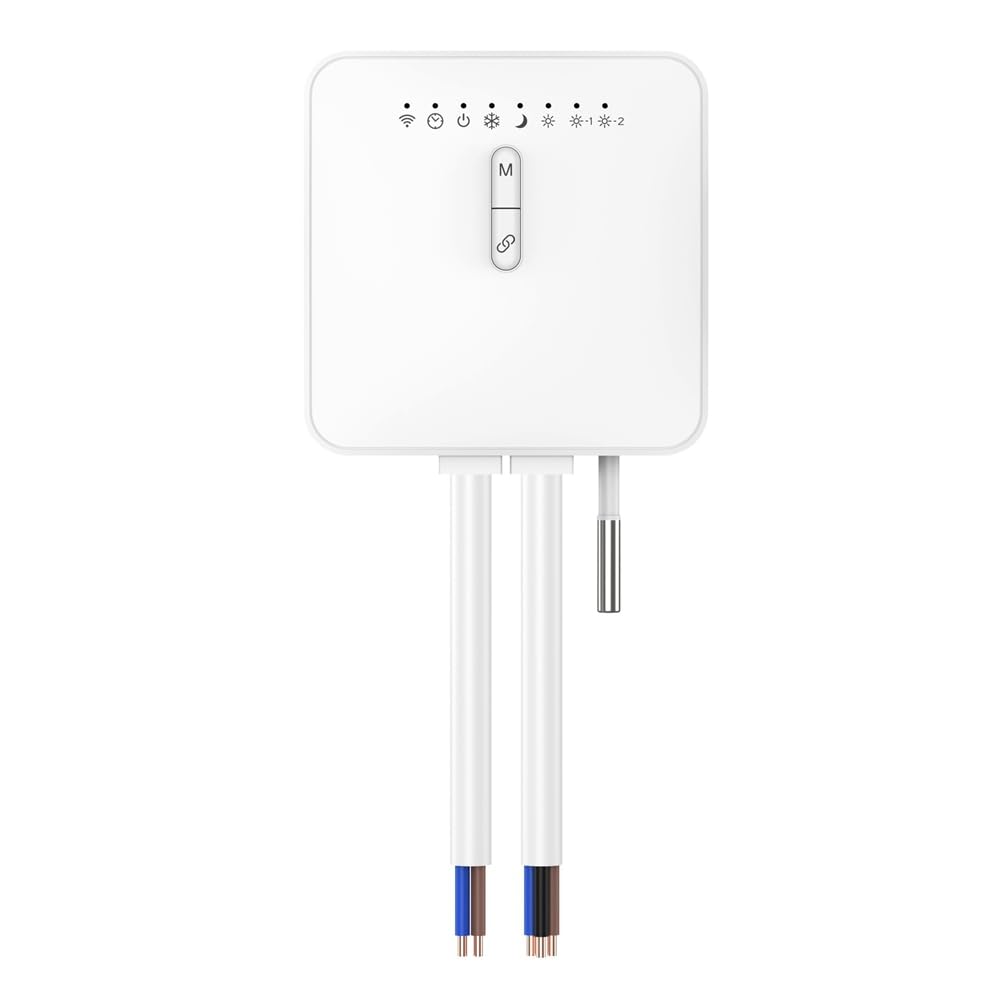 Thermostat intelligent Tuya ZigBee pour radiateur de chauffage avec câble pilote compatible avec télécommande de surveillance d'électricité