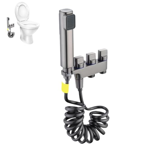 Bidé de acero inoxidable con presión ajustable para inodoro 2