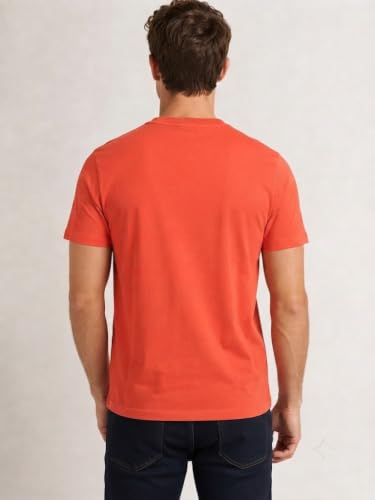 Image of BLUE FOG Summer Casual Wear Regular Fit Cotton Blend Half Sleeve Round Neck |T-Shirt for Men's(101)