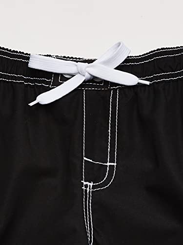 Kanu Surf Boys Quick Dry Upf 50+ Beach Swim Trunk, Barracuda Black, 4 #TOP2