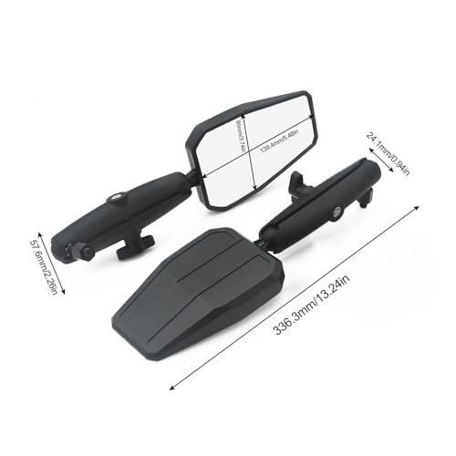 Espejos plegables y ajustables Westwind para manillar de moto 4