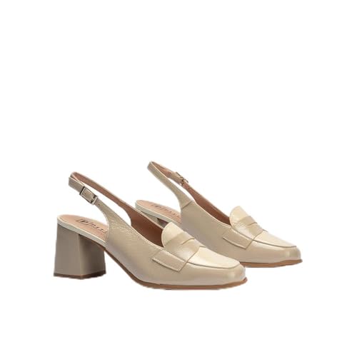 PITILLOS 10491 Zapato Talon Abierto Vestir Mujer Piedra 38 PITILLOS 10491 Zapato Talon Abierto Vestir Mujer Piedra 38