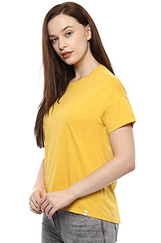 Image of Van Heusen Women's Solid Regular Fit T-Shirt