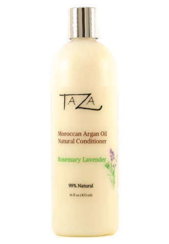Premium Taza Natural Moroccan Argan Oil Rosemary Lavender Conditioner, 16 fl oz (473 ml) ♦ For Healthy, Smooth, Silky Hair ♦ Contains: Moroccan Argan Oil, Broccoli Seed Oil, Pro Vitamin B5, Hydrolyzed