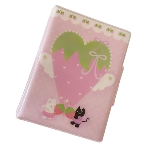 Carpeta de tarjetas de dibujos animados, 40 bolsillos, organizador de fotos de 3 pulgadas, álbum de fotos para tarjetas de fotos, fotos pequeñas, carpeta de notas musicales