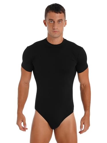 La mejor selección de Ropa de Gimnasia para Hombre los más solicitados. 43 Yeahdor Mono Corto Hombres Ajustado Body Manga Corta Ropa Interior Depottivo Fitness Bodysuit Leotardo de Algodón Maillot Gimnasia Ritmica Camisetas Verano A Negro M