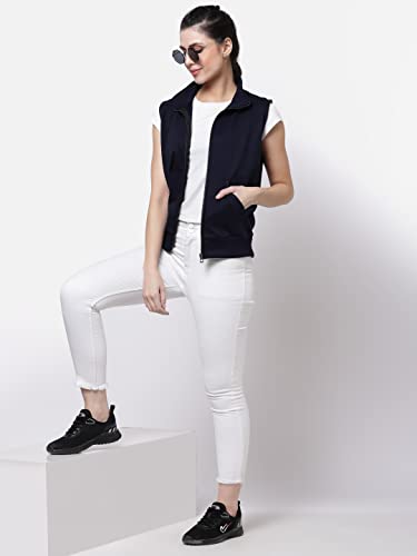 Image of UZARUS Women's Half Sleeves Cotton Fleece Premium Jacket